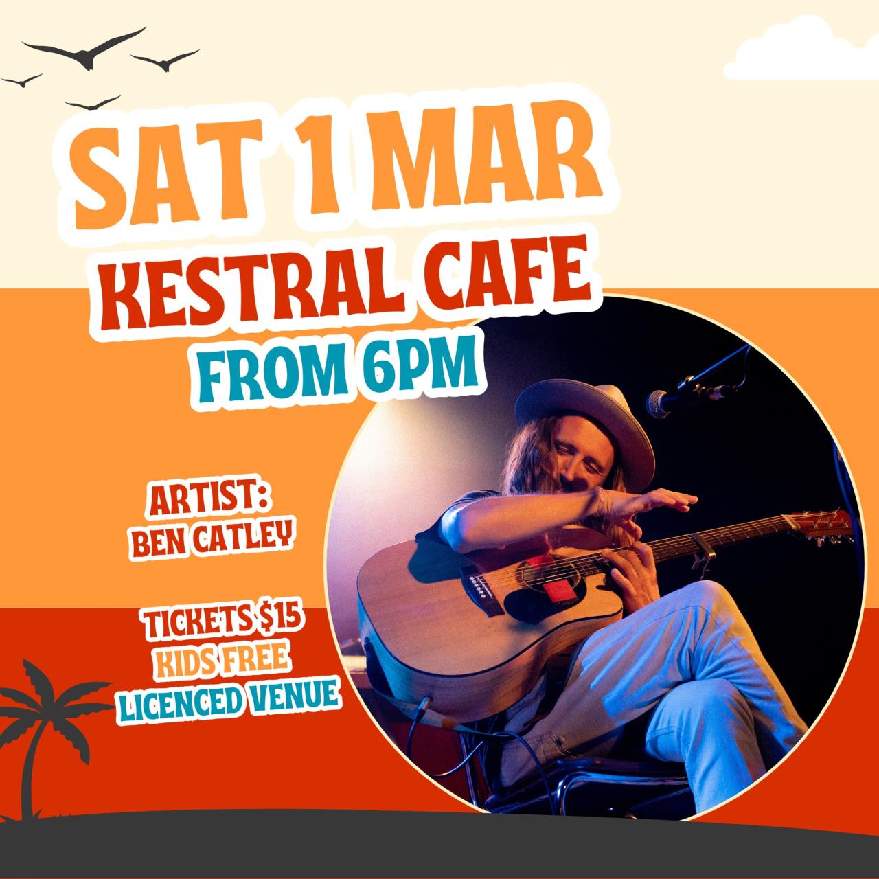 Ben Catley at Kestrel Cafe