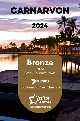 Carnarvon - Bronze 2024 - Small Tourism Town - 7News Top Tourism Town Awards