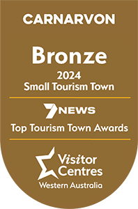 Carnarvon - Bronze 2024 - Small Tourism Town - 7News Top Tourism Town Awards