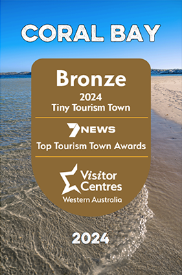 Coral Bay - Bronze 2024 - Tiny Tourism Town - 7News Top Tourism Town Awards