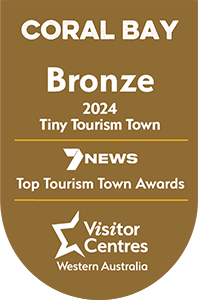 Coral Bay - Bronze 2024 - Tiny Tourism Town - 7News Top Tourism Town Awards